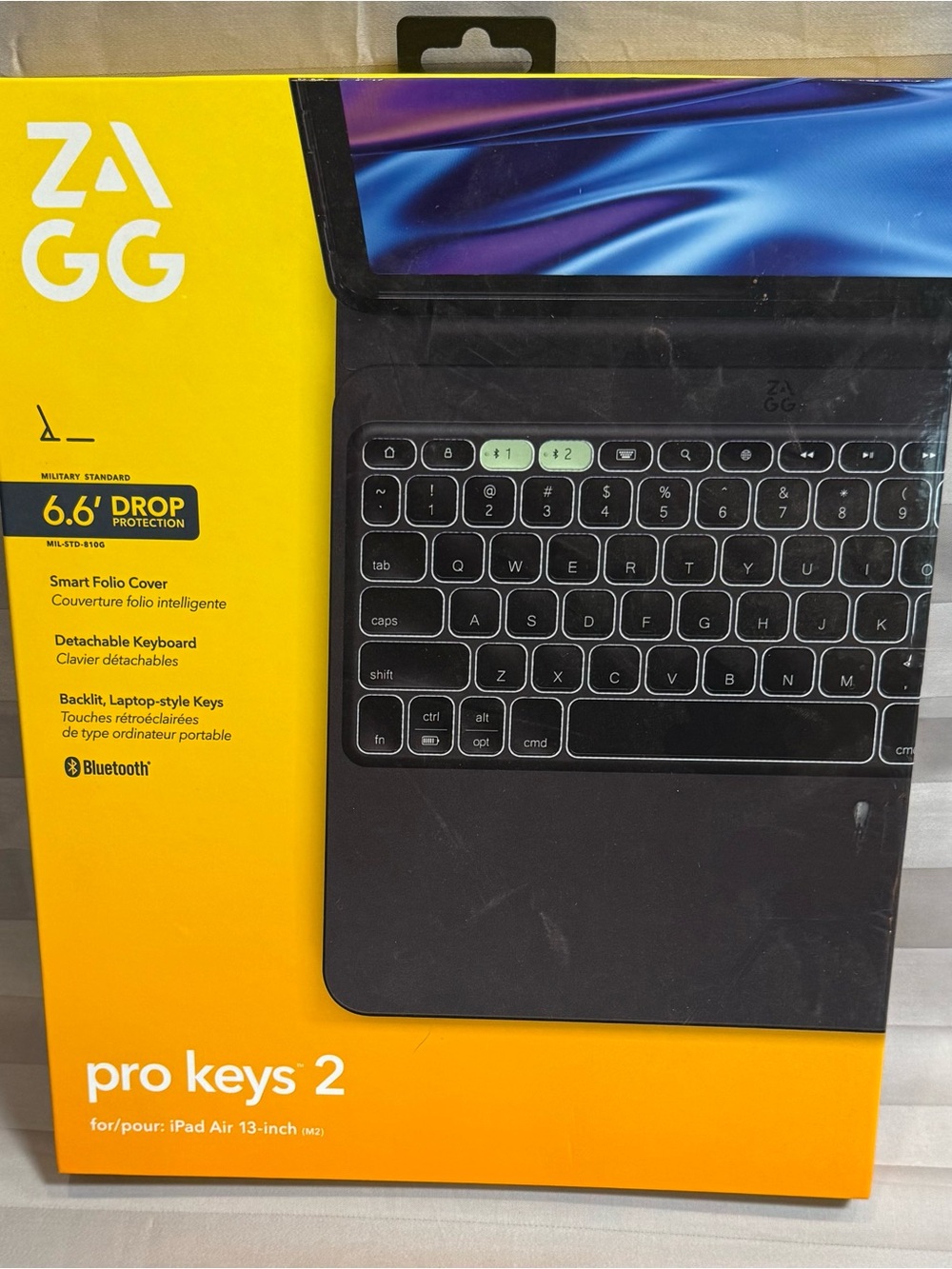 ZAGG Pro Keys 2 Connect iPad Air 13" (M4)/(M3)/(M2) Keyboard Case